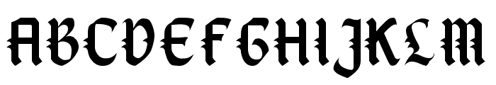 BlackNote Font UPPERCASE