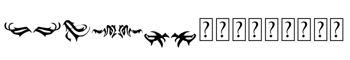 BlackPantherOrnament Font LOWERCASE