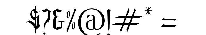 BlackWine Font OTHER CHARS