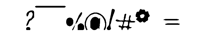 Black_Letters Font OTHER CHARS
