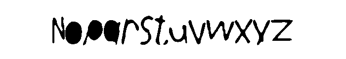 Black_Letters Font LOWERCASE