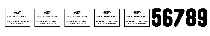 Blackburn2 Font OTHER CHARS