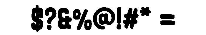 Blackburn2 Font OTHER CHARS