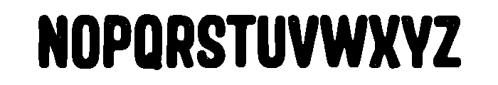 Blackburn2 Font UPPERCASE