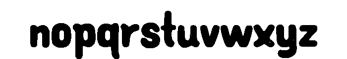 Blackburn2 Font LOWERCASE