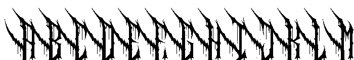 Blackchapel Font UPPERCASE