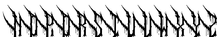 Blackchapel Font UPPERCASE