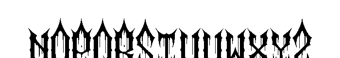 Blackchapel Font LOWERCASE