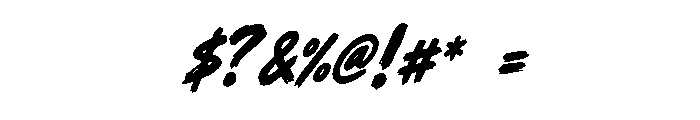 Blackfully - Personal Use Italic Font OTHER CHARS