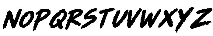 Blackfully - Personal Use Italic Font UPPERCASE