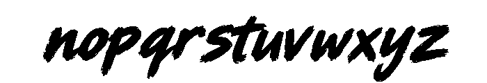 Blackfully - Personal Use Italic Font LOWERCASE