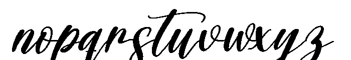 Blackink2 Font LOWERCASE