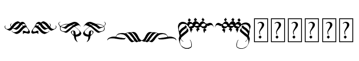 Blackland Ornament Font LOWERCASE