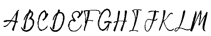 Blackmoard Signature Font UPPERCASE