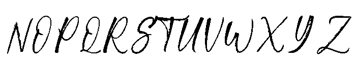 Blackmoard Signature Font UPPERCASE