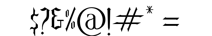 Blackrose Font OTHER CHARS