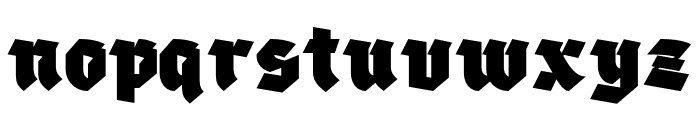 Blackther Regular Font LOWERCASE