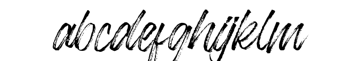 BlackwayBrush-Regular Font LOWERCASE