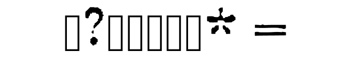 BladeRunnerScreenPlay Font OTHER CHARS