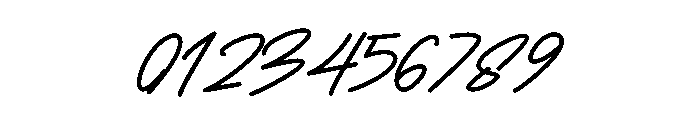 Blank Script Font OTHER CHARS