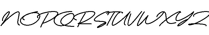 Blank Script Font UPPERCASE