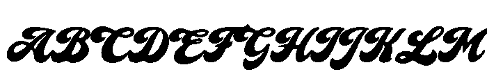 BlanksScriptPersonalUse-BdIt Font UPPERCASE