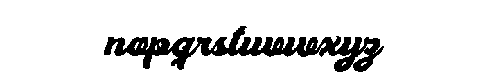 BlanksScriptPersonalUse-BdIt Font LOWERCASE