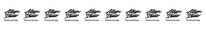 Blathe - Personal Use Font OTHER CHARS