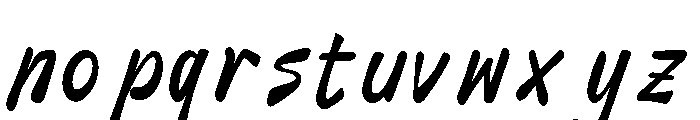 Blau Forte Font LOWERCASE