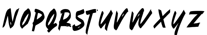 Blaze Brush Font UPPERCASE