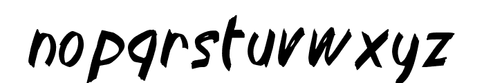 Blaze Brush Font LOWERCASE
