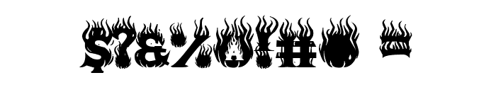 Blaze of Glory Font OTHER CHARS