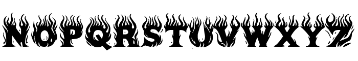 Blaze of Glory Font LOWERCASE