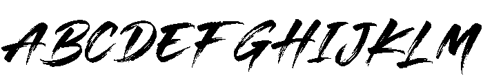 Blazing Hollow Personal Use Reg Font UPPERCASE