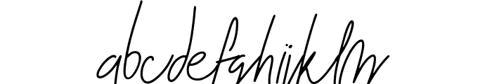 Blenheim Signature Font LOWERCASE