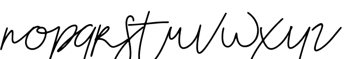 Blenheim Signature Font LOWERCASE