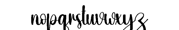 Blessed1 Font LOWERCASE