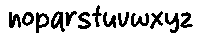 Bleu Salad Font LOWERCASE