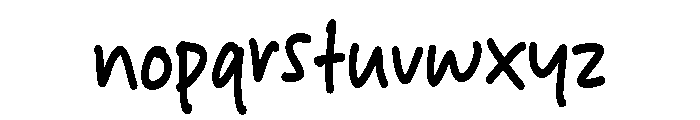 Blink Rush Font LOWERCASE