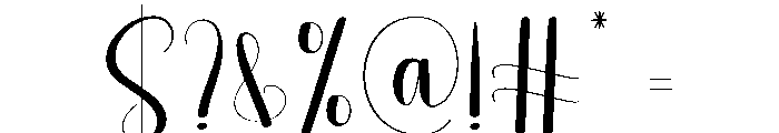 Blissful Font OTHER CHARS