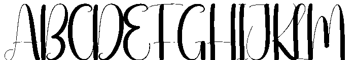 Blissful Font UPPERCASE