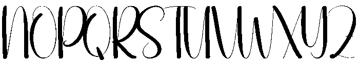 Blissful Font UPPERCASE
