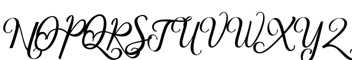 Blithen-Regular Font UPPERCASE