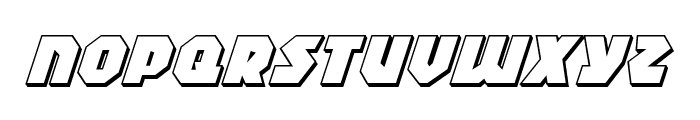 Blitzstrike 3D Italic Font UPPERCASE