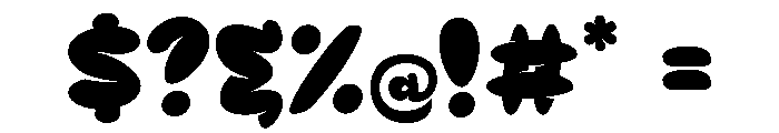 BlobAndHappy Font OTHER CHARS