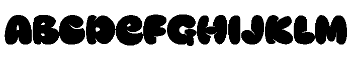 BlobAndHappy Font UPPERCASE