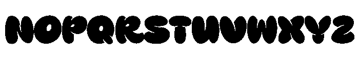 BlobAndHappy Font UPPERCASE