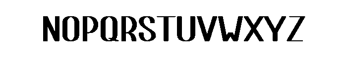 Block Printing Font LOWERCASE