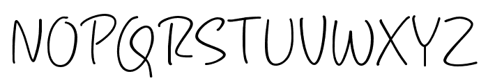 Block Script Font UPPERCASE