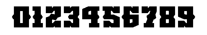 Block Western Font OTHER CHARS